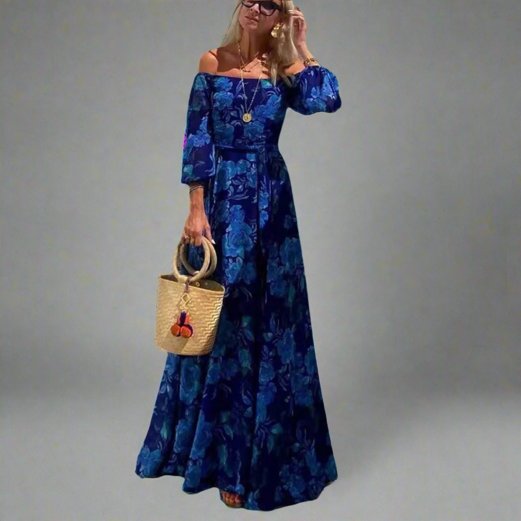 Lieberta | Blomstrete Maxikjole med Boho-sjarme