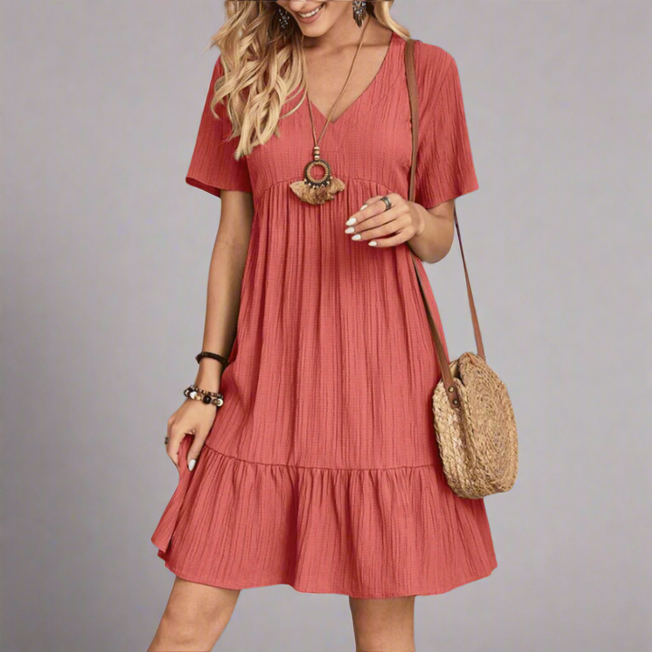 Derislind | Bohemsk Volang Mini Kjole for et Lett Sommerlook