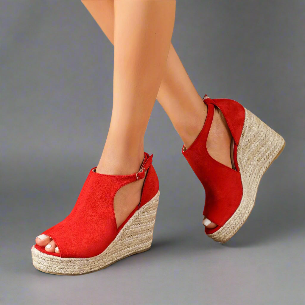 Marla | Komfort-Hæl Stretch Sandaler