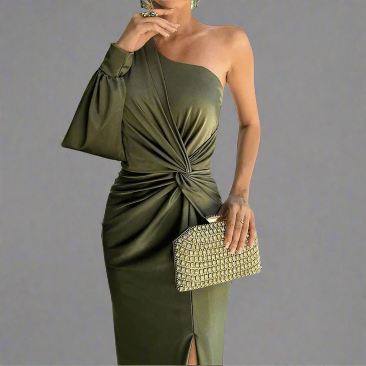 Marentha | Elegant Maxi Kjole for en Smigrende Passform
