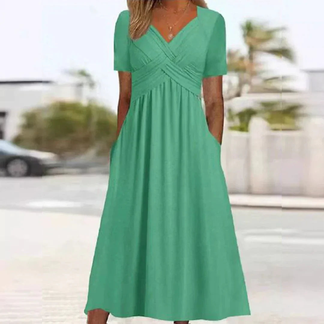 Frances - Sofistikert Flatterende Elegance Kjole