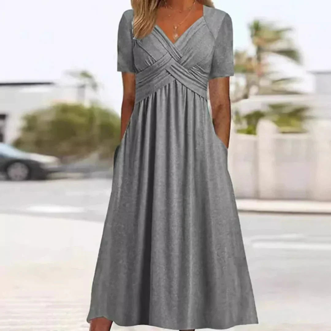 Frances - Sofistikert Flatterende Elegance Kjole