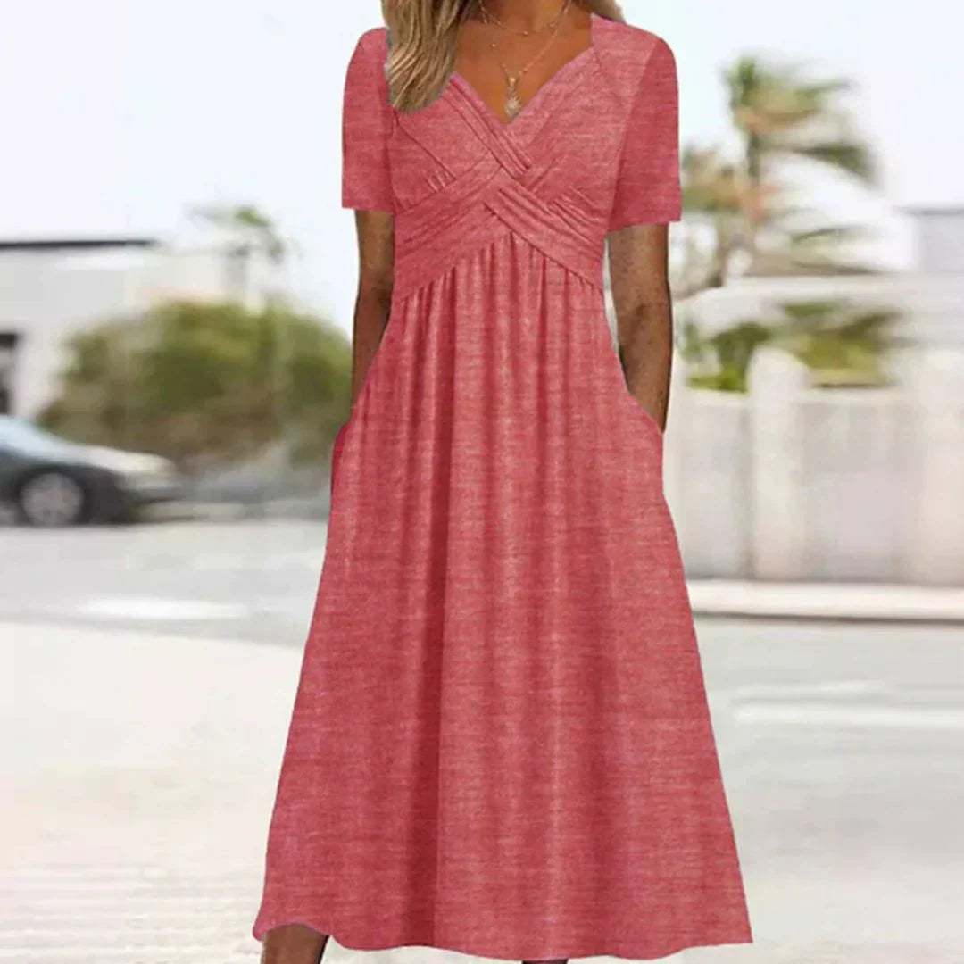 Frances - Sofistikert Flatterende Elegance Kjole