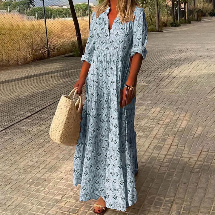 Nora - Elegant Boho Maxi Kjole