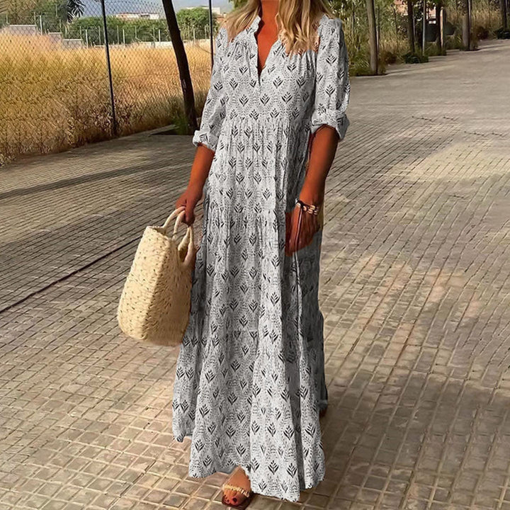 Nora - Elegant Boho Maxi Kjole