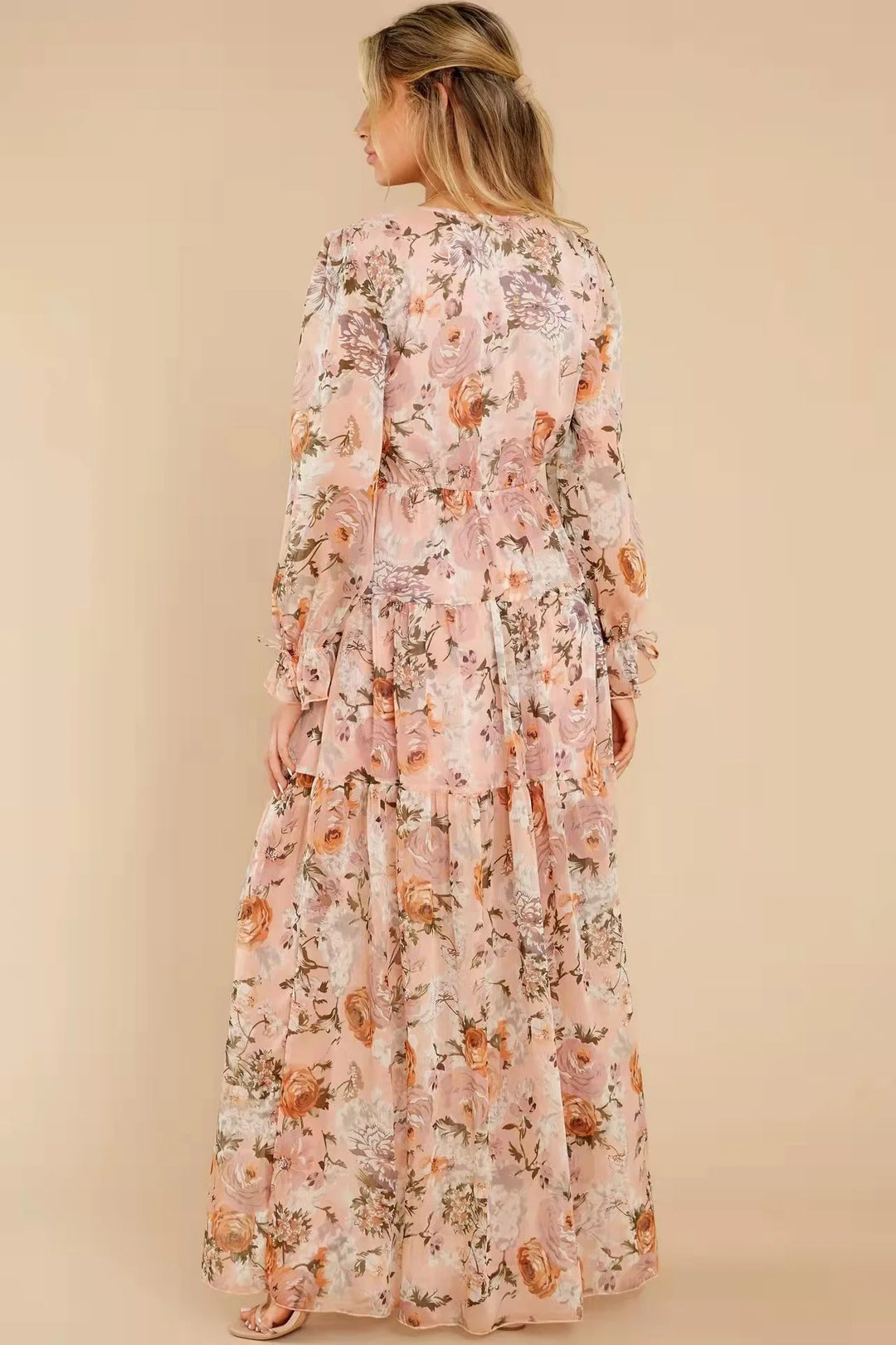 Nancy | Maxi Chiffon Casual Kjole