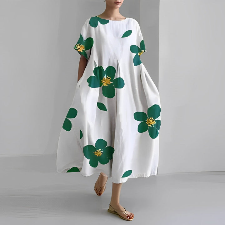 Daisy - Retro Stor Sving Løs Maxi Kjole