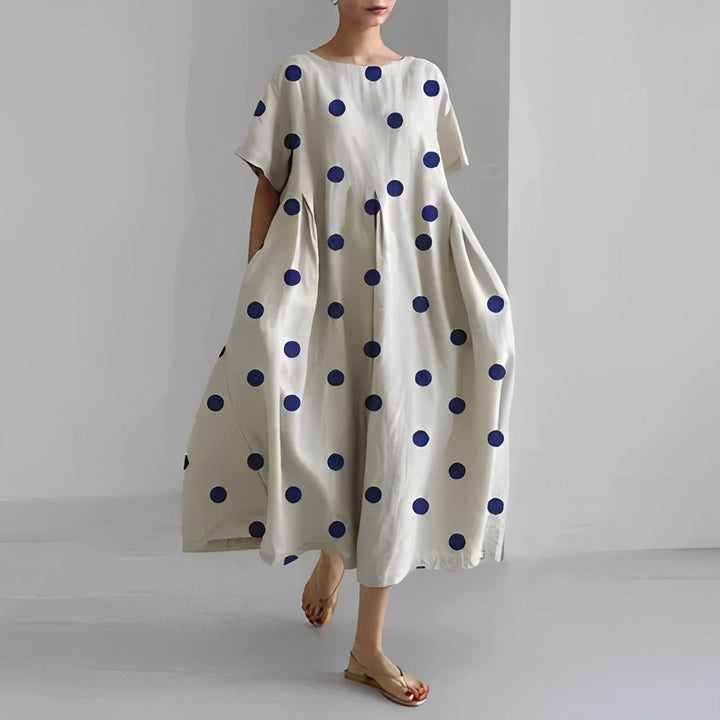 Daisy - Retro Stor Sving Løs Maxi Kjole