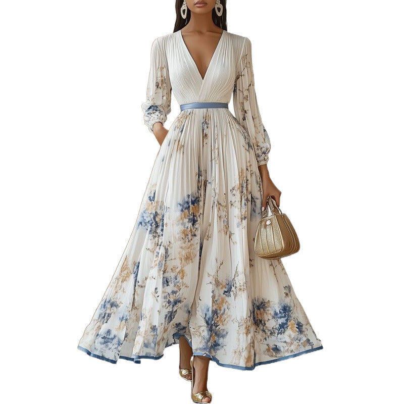 Charmaine | Elegant Plisserte Kjole