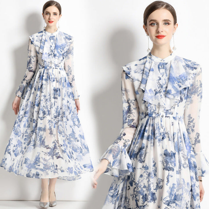 Gabby | Elegant blekktrykkkjole
