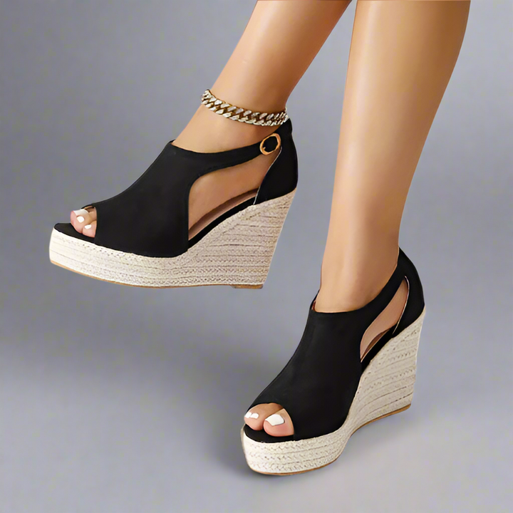 Marla | Komfort-Hæl Stretch Sandaler