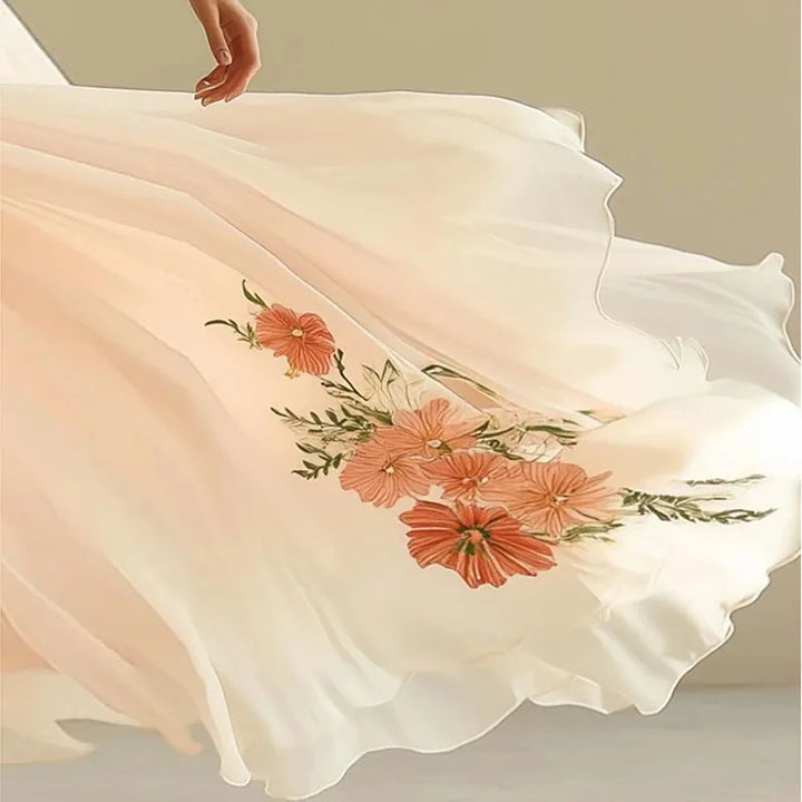 Amelia | Elegant Høy Midje V-Hals Festkjoler