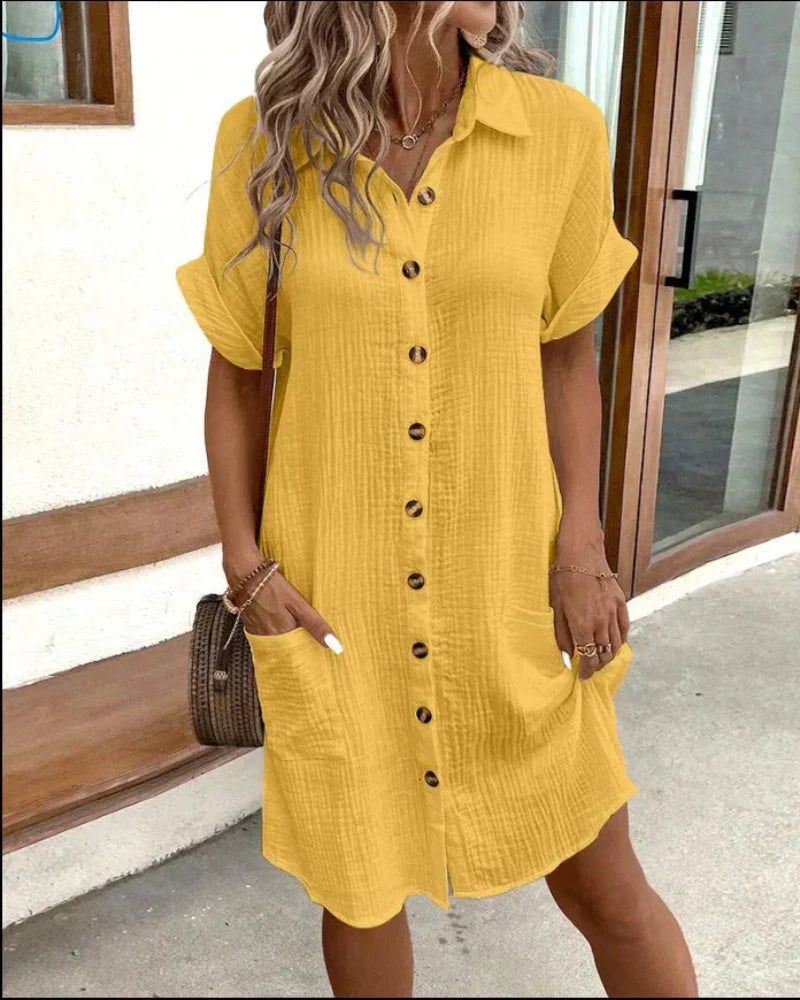 Aria - Klassisk Polo Casual Kjole