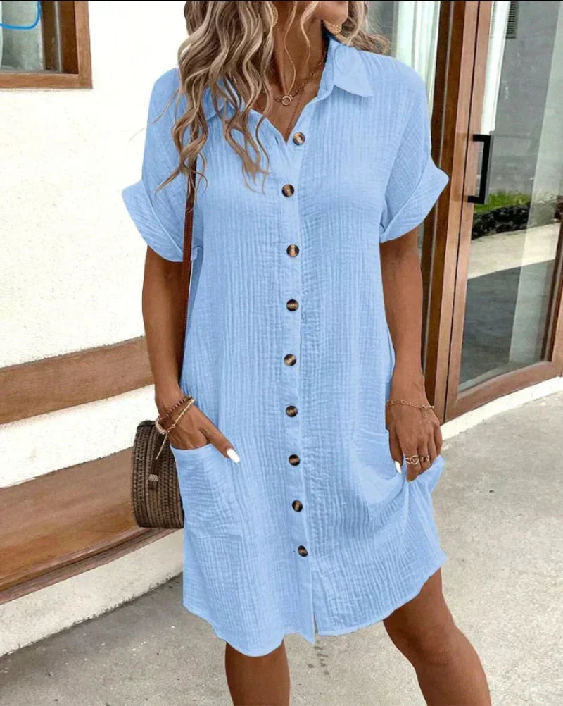 Aria - Klassisk Polo Casual Kjole