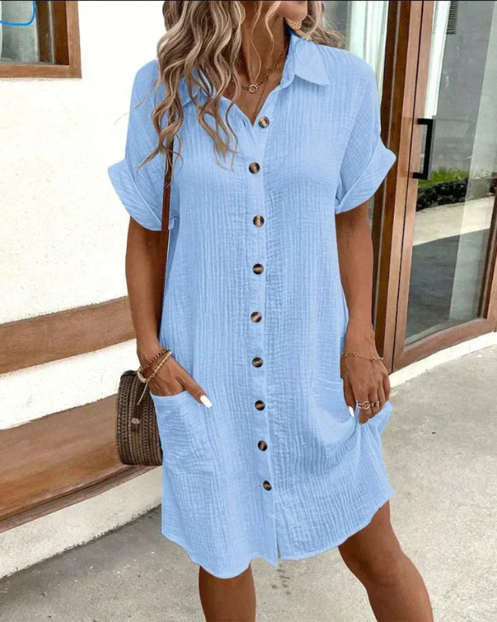 Aria - Klassisk Polo Casual Kjole