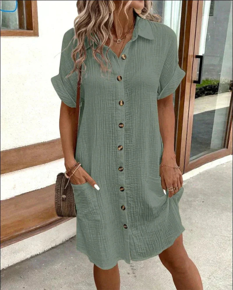 Aria - Klassisk Polo Casual Kjole