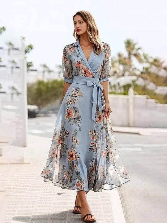 Victoria | Elegant V-Hals Kjole