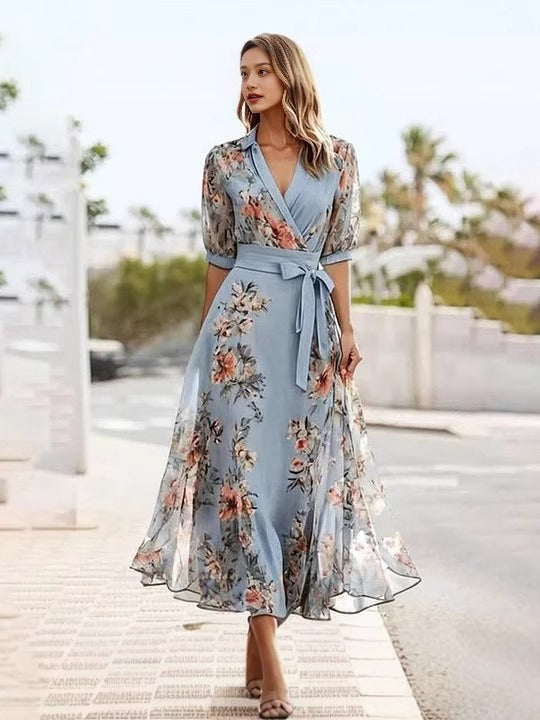 Victoria | Elegant V-Hals Kjole