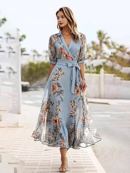 Victoria | Elegant V-Hals Kjole